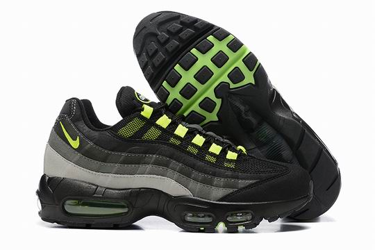 Cheap Nike Air Max 95 Black Grey Green Men's Shoes From China-158